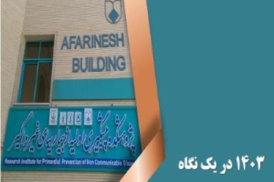 گزارش عملکرد پژوهشکده پیشگیری اولیه از بیماریهای غیر واگیر در سال ۱۴۰۳